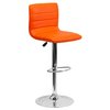 Flash Furniture Orange Vinyl Barstool, Adj Height, Weight Capacity: 330 lb. CH-92023-1-ORG-GG