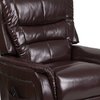 Flash Furniture Recliner, 32" to 67" x 44" to 57", Upholstery Color: Brown CH-US-153062L-BRN-LEA-GG