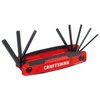 Craftsman SAE Folding Hex Key Set, 9-Key CMHT26006