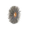 Brush Research Manufacturing CY4180AO Abrasive Nylon Copper Center Wheel, 4" Dia., 180AO, .500" Arbor Hole, 1.437" Trim CY4180AO