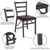 Flash Furniture Hercules Brown Ladderback Folding Chair CY-180841-GG