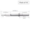 Vessel Precision Bit Wing-Shank 5mm, T6x2, PK10 D76T6252060