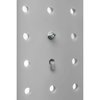 Triton Products 4 In. Single Rod 30 Degree Bend Steel Pegboard Hook for 1/8 In. and 1/4 In. Pegboard 10 Pack 71413
