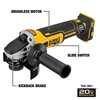 Dewalt 20V MAX* XR(R) 4.5 IN. SLIDE SWITCH SMALL ANGLE GRINDER WITH KICKBACK BRAKE (TOOL ONLY) DCG405B
