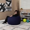 Flash Furniture Bean Bag Chair, 30"L18"H DG-BEAN-SMALL-SOLID-BL-GG