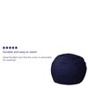 Flash Furniture Bean Bag Chair, 30"L18"H DG-BEAN-SMALL-SOLID-BL-GG