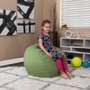 Flash Furniture Bean Bag Chair, 30"L18"H DG-BEAN-SMALL-SOLID-GRN-GG