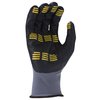 Dewalt Foam Nitrile Coated Gloves, Palm Coverage, Black/Gray, XL, PR DPG76XL