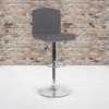 Flash Furniture Gray Leather Barstool DS-8111-GRY-GG
