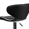 Flash Furniture Black Vinyl Barstool, Adj Height, Seat Height Range: 24" to 32-1/2" DS-815-BK-GG