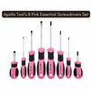 Apollo Tools Screwdriver Set, Pink, 8 Pieces DT5018P