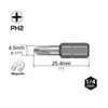 Vessel DRYWALLER Insert Bit PH2x25.4, PK25 DWPH2254P25K