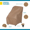 Duck Covers Essential Tan Patio High Back Chair Cover, 26"x33"x35" ECH283535