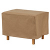 Duck Covers Essential Latte Patio Rectangle Ottoman Cover, 32"x25"x18" EOT322518