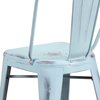 Flash Furniture Distressed Gn-Blue Metal Stool ET-3534-24-DB-GG