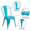 Flash Furniture Stackable Chair, 20"L33-1/2"H, ContemporarySeries ET-3534-CB-GG