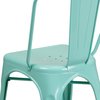 Flash Furniture Stackable Chair, 20"L33-1/2"H, ContemporarySeries ET-3534-MINT-GG