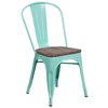 Flash Furniture Metal Chair, Green ET-3534-MINT-WD-GG