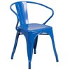 Flash Furniture Square 31.5" W X 31.5" L X 29.5" H, Metal, Blue ET-CT002-4-70-BL-GG