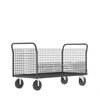 Valley Craft Cage Cart, 4-Sided 60"Wx30"D, 4-Sided Low F80119VCGY
