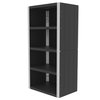 Valley Craft Preconfigured Enclosed Shelving Kit, 36"W, Caster Dia.: (2) 4", (2) 5" F82442A9