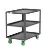 Valley Craft Utility Cart, Three Shelf, 24x36", Gray F89222GYPY