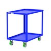 Valley Craft Utility Cart, Two Shelf, 24x36", Blue P F89226BUPY