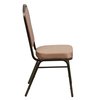 Flash Furniture Banquet Chair, 20-1/4"L38"H, FabricSeat, HerculesSeries FD-C01-GOLDVEIN-GO-GG