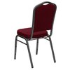 Flash Furniture Banquet Chair, 20-1/4"L38"H, FabricSeat, HerculesSeries FD-C01-SILVERVEIN-3169-GG