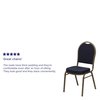 Flash Furniture NavyBanquet Chair, 20-1/4"L37-1/2"H, Fixed, FabricSeat, HerculesSeries FD-C03-ALLGOLD-H203774-GG