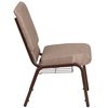 Flash Furniture Church Chair, 25"L33-1/4"H, FabricSeat, HerculesSeries FD-CH02185-CV-BGE1-BAS-GG