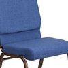 Flash Furniture Church Chair, 25"L33-1/4"H, FabricSeat, HerculesSeries FD-CH02185-GV-BLUE-GG
