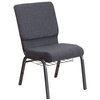 Flash Furniture Church Chair, 25"L33-1/4"H, FabricSeat, HerculesSeries FD-CH02185-SV-DKGY-BAS-GG