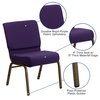 Flash Furniture Church Chair, 25"L33"H, FabricSeat, HerculesSeries FD-CH0221-4-GV-ROY-GG
