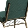 Flash Furniture Church Chair, 25"L33"H, FabricSeat, HerculesSeries FD-CH0221-4-GV-S0808-BAS-GG