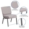 Flash Furniture Church Chair, 25"L33"H, FabricSeat, HerculesSeries FD-CH0221-4-SV-GYDOT-GG