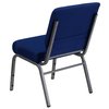 Flash Furniture Church Chair, 25"L33"H, FabricSeat, HerculesSeries FD-CH0221-4-SV-NB24-GG