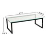 Flash Furniture Glass Coffee Table FD-COFFEE-TBL-GG