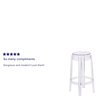 Flash Furniture Transparent Stool, 25.75"H FH-118-APC1-GG