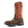 Frye Supply Size 13M Western Boot, Brown and Burnt Orange FR40102