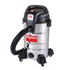 Dayton Vacuum, 12 gal Tank Size, Stainless Steel, 2 1/2 in Vacuum Hose Dia., 114 cfm, Corded 61HV86