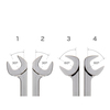 Tekton Angle Head Open End Wrench Set with Holder, 11-Piece (1/4-3/4 in.) WAE91103