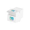 Monoprice Datacom Jack, RJ11/RJ12, Tooless, White 7288