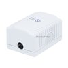 Monoprice Surface Mount Box, Cat5e, 1P, White 7090