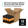 3M Epoxy Adhesive, Foam Fast 74CA Series, Gray, 19 oz, Tube 74CA