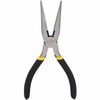 Stanley 6 in Long Nose Cutting Pliers 1 1/4 Jaw Opening Dipped Handle 84-101