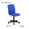 Flash Furniture Vinyl Contemporary Chair, 16-3/4" to 21-3/4, Blue GO-1691-1-BLUE-GG