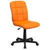 Flash Furniture Vinyl Contemporary Chair, 16-3/4" to 21-3/4, Orange GO-1691-1-ORG-GG