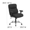 Flash Furniture Black Task Office Chair, 29" L 44" H, Adjustable Padded, Fabric Seat, Hercules Series GO-2031F-GG