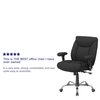 Flash Furniture Black Task Office Chair, 29" L 42-3/4" H, Adjustable Padded, Fabric Seat, Hercules Series GO-2073F-GG